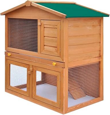 Wooden exterior cage for rabbits fedexcel, house for mouse, house for rabbits, pet cage and chicken coop, pet cage with 3 doors in wooden doors.. DIAYTAR NIGERIA combines affordability, variety, and convenience with nationwide delivery services.