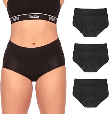 Bamboo absorbent panties: women's underwear - sweet bamboo pants for maternity and postpartum - 4 pads, 3: black, 8.. Discover shopping reimagined with DIAYTAR NIGERIA's extensive catalog and 5-8 day delivery service.