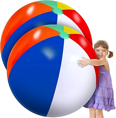 Giant rainbow inflatable beach ball of 27 ", large rainbow beach balloons, plastic balls that are easy to swell for party decorations for adolescents and adults.. You deserve better shopping — choose DIAYTAR Nigeria today.