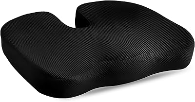 Headquarters in memory foam with refreshing gel to relieve back pain, coccyx and coccyx - orthopedic chair cushion to support the desktop, car, wheelchair and plane.. Experience the DIAYTAR difference with our vast product selection and delivery within 5-8 days.