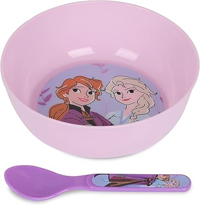 Disney Crockery The Frozen | The set includes a bowl and a spoon in durable material, perfect for children, set of 2 rooms (official product).. Great finds. Great prices. Fast shipping. That’s DIAYTAR Nigeria.