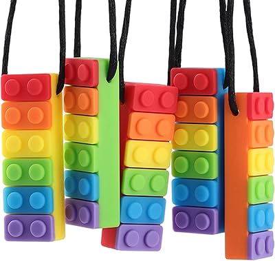 Sensory chewing necklace, rainbow chewing toys for autistic children, baby who makes her teeth, ADHD, autism, bite or special needs-BPA-free, made from food safety silicone (5).. DIAYTAR NIGERIA: Where affordability meets reliability with thousands of products delivered promptly.