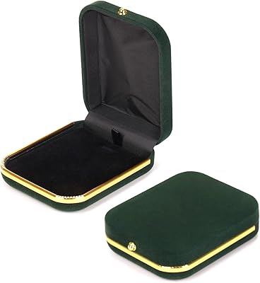 Bi fang velvet necklace jewelry gift boxes box earrings for Thanksgiving, Christmas, wedding Christmas jewelry display, (dark green).. Shop from anywhere in Nigeria with DIAYTAR's extensive selection and budget-friendly shipping options.