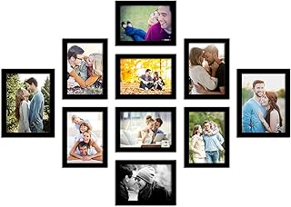 Art Street Wall Photo Frame, Lot of 10 black photo frames for home decoration, Eco series wall decoration, size 6 x 8.5 x 7 inches.. Transform your shopping experience with DIAYTAR NIGERIA's vast product selection delivered at unbeatable prices.
