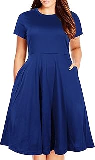 Summer midwife dress relaxed with round neck, large size, wide cut, with nem169 pocket.. Discover unbeatable variety on DIAYTAR Nigeria — shop today, delivered this week.