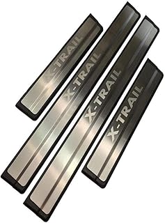 4 pieces sticker external door threshold in stainless steel, protective of anti-radius welcome threshold, suitable for Nissan Rogue X-Trail T32 2015-2019.. Enjoy stress-free shopping with affordable prices on DIAYTAR Nigeria.