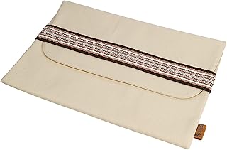 Abu Dhabi Crafts Sadud 15 inch, brown and beige laptop cover.. DIAYTAR NIGERIA delivers on convenience and affordability with our reliable nationwide shipping.