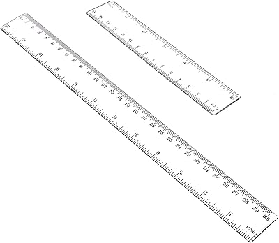 Kastwave plastic rule, set of 2 transparent and right plastic rules, transparent acrylic measurement tool for students, office stationery with centimeters and thumbs (6 inches + 12 inches).. Nigeria's most diverse e-commerce platform delivers quality and affordability to your doorstep in 5-8 days.