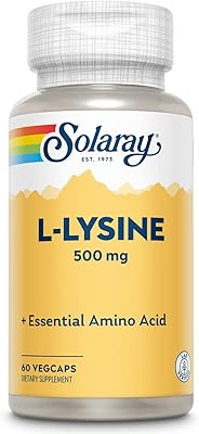 Solaray L-Lysine, 500 mg, 60 plant capsules.. DIAYTAR NIGERIA: Your one-stop e-commerce destination with affordable prices and nationwide delivery in 5-8 days.