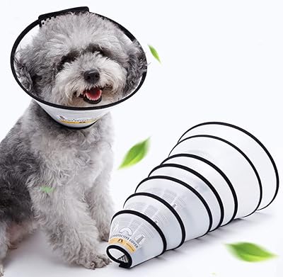 Dog recovery necklace, adjustable conical necklace for pets, Elizabeth plastic anti-branch necklace for cats, puppies, rabbits, wound treatment (2+#).. DIAYTAR NIGERIA: Where affordability meets variety, with thousands of products delivered in less than 8 days.