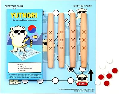 Geekbear board game Yutnori Folk Korean traditional with UTES Family of the sticks.. DIAYTAR NIGERIA connects you with thousands of products at competitive prices, delivered within a week.