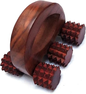 HAPPY Shopping Wooden Acupression Masseur to relieve back pain, body masseur with 6 massage rollers (size 5 "x 4") (Katai).. Discover the convenience of DIAYTAR NIGERIA's vast e-commerce platform with delivery in just 5-8 days.