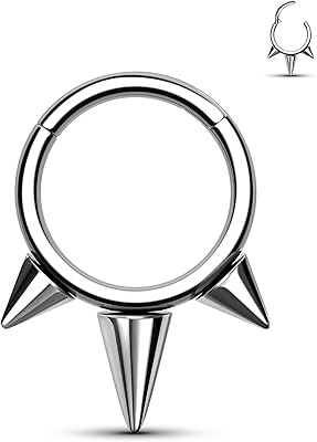 Monkrush titanium nose ring, seamless jewelry, nose to triple hinge nose 16 g, Earrings with Hypoallergenic surgical Steel Single for women and men.. Your trusted marketplace, DIAYTAR NIGERIA offers comprehensive selection with budget-friendly delivery.