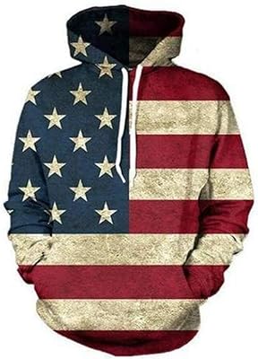 Unisex hooded sweatshirt with printed pocket American flag 3D Generic Brands Soul, S-4XL.. Discover the perfect shopping balance at DIAYTAR NIGERIA with competitive prices and prompt delivery.