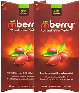 M. Berry Miracle fruit tablets, 10 units (package of 2).. DIAYTAR Nigeria delivers happiness in 5–8 days, no matter what you buy.