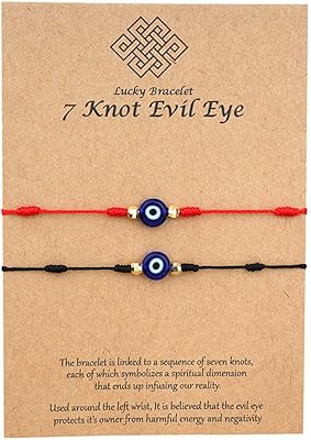Cmonri 6 pieces/Bonth Book Bracelet With 7 Nodes Weight For Women, Men and Children, Adjustable Red Chain Amulet, Metal, Cubic Zirconia.. Shop with confidence at DIAYTAR NIGERIA, enjoying competitive prices and delivery within 8 days.