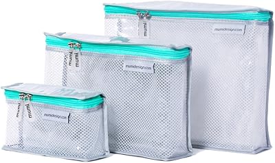 Toiletry bag, transparent travel kit for toilet and makeup articles, waterproof, 3 durable travel bags with color code for women, aqua.. Discover endless possibilities with DIAYTAR NIGERIA's extensive product range and affordable shipping.