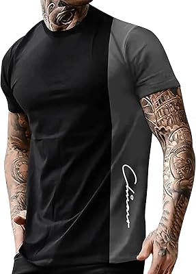 T-shirt with short sleeves for men, round neck, 3D print, short sleeves, outdoor leisure, for men.. Shop smarter with DIAYTAR NIGERIA's comprehensive catalog and budget-friendly 5-8 day delivery.