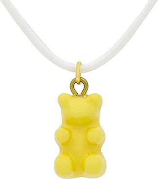 Lola Gummy Bear White/Yellow Collar/Golden Plated One Size Yellow.. Experience the convenience of online shopping with DIAYTAR NIGERIA's reliable 5-8 day delivery service.