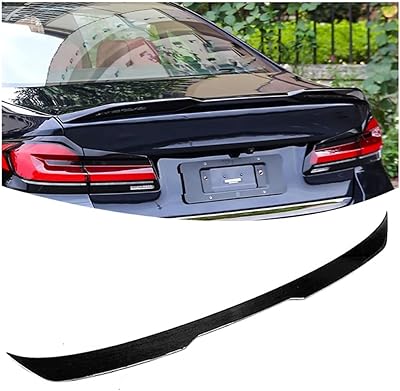 Car Rear Aileron for BMW 5 G30 G38 2018-2022, Carbon fiber carbon carbon style, automatic rear accessories.. DIAYTAR NIGERIA: Bridging the gap between consumers and quality products with affordable nationwide shipping.