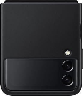 Samsung Galaxy Z Flip 3 shell, Leather protective cover, shock protection for smartphone (black).. Nigeria's most loved e-commerce platform delivers affordable shopping solutions to your doorstep.