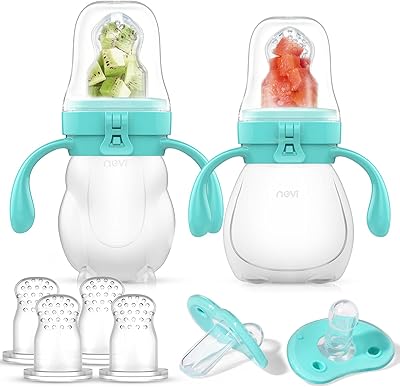 Fruit feeder for baby NCVI (pack of 5), straws with fresh fruit, silicone teeth stimulating appetite, without BPA, includes 6 spare pieces (bear and rabbit).. DIAYTAR NIGERIA provides endless shopping possibilities with affordable prices and prompt delivery service.