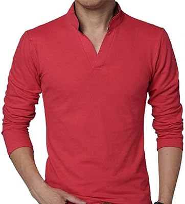 Jinqin Pull For Men, Men Men's Mode Men's V-neck shirt Cotton casual cotton Patchwork with long sleeves Male clothing Male Trendy Trend Mance High Hip-Hop (Color: Dark Blue, Size: X-Large).. E-commerce made for Nigeria — fast delivery and low prices at DIAYTAR.