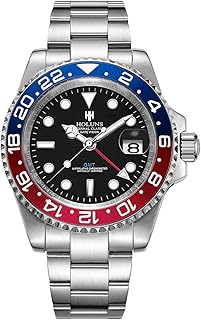 GMT Luxury Automatic Watch For Men, bright steel bright steel watch sapphire waterproof.. DIAYTAR NIGERIA connects you with what you need at prices you'll love, delivered within 8 days.