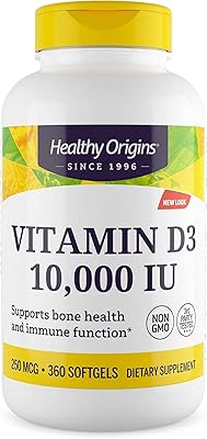 Vitamin D3 Healthy Origins 10,000 IU (without high power GMOs.. DIAYTAR NIGERIA transforms online retail with unbeatable prices and consistent delivery timeframes.