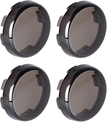 Dark gray flashing lens cover N3Auto compatible with Harley Davidson Sportster Street Glide Road King Softail, quantity 4.. Shop smarter, not harder with DIAYTAR NIGERIA - thousands of products at your fingertips with affordable delivery.