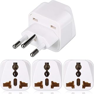 Adapters of taking from the United Kingdom to Switzerland, universal travel sector of traveling in Switzerland, 3 brooches, Switzerland, international, type J for Switzerland and Liechtenstein (white, 4 rooms).. DIAYTAR NIGERIA: Where every Nigerian finds what they need at prices they can afford, delivered promptly.