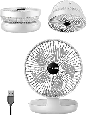 USB foldable desktop fan, mini 2 -speed portable electric office fan, silent personal cooling fan with adjustable head for the house, bedroom, desk (white).. Be part of Nigeria’s most trusted online shopping experience — DIAYTAR Nigeria.