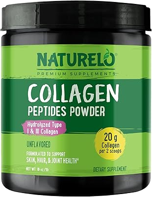 Naturilo collagen peptide powder, Type I and III hydrolyzed collagen, for skin, hair and healthy joints | Sans flavor | 16 oz | 45 portions.. DIAYTAR NIGERIA combines affordability, variety, and convenience with nationwide delivery services.