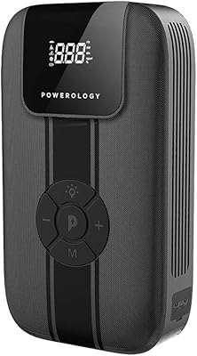 Powerology starter with air compressor - black - ppbcha13 -bK.. With DIAYTAR Nigeria, your wishlist becomes reality, fast.