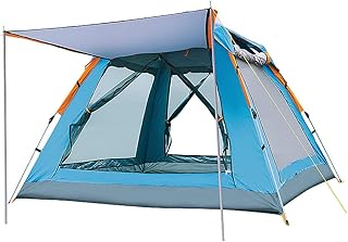 Family instantaneous agile campsite for 3 to 4 people, automatic portable tent, waterproof cabin tent with double roof and transport bag for camping, hiking, mountaineering.. DIAYTAR NIGERIA makes online shopping accessible to all with budget-friendly prices and reliable delivery.