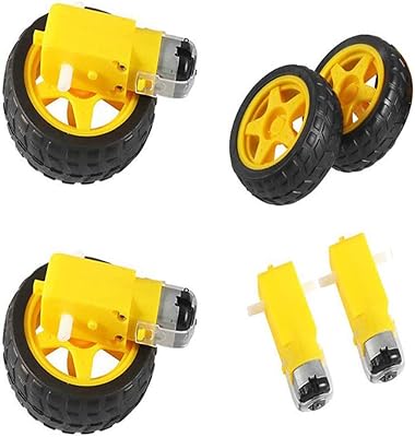 AOICRIE DC motor wheel kit, 2 double-shaped gear motor parts TT 3-6V.. Discover why millions choose DIAYTAR for affordable online shopping with delivery in just 5-8 days.