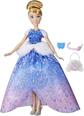 Disney Princess Life Cinderella Disney Disney Doll, 10 sets of clothing, clothing and model doll accessories, children's toy from 3 years old, F5043.. DIAYTAR NIGERIA delivers more than products - we deliver affordable solutions within the week.