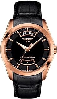 Tissot 1853 Automatic Men's watch with black leather bracelet T035.407.36.051.01.. Shop smarter with DIAYTAR NIGERIA's vast product range and budget-friendly delivery within the week.