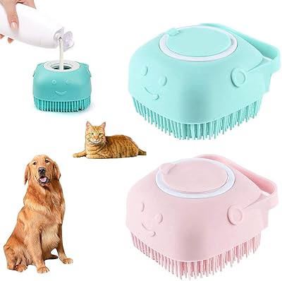 Silicone and cat silicone rubber bath brush, 2 pieces, dog and cat grooming brush, silicone massage brush for puppy, hair grooming brush and fur, gentle shampoo distributor, beauty tools.. Experience the joy of discovery with DIAYTAR NIGERIA's vast catalog and nationwide affordable delivery.