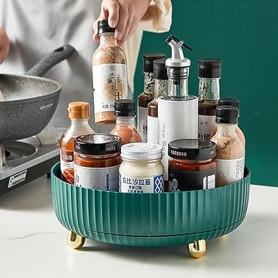 U-Home Lazy Susan organizer of rotating wardrobe, 11 "spice shelving shelf, container for storage of rotary food for spices and seasonings.. Experience hassle-free shopping with DIAYTAR NIGERIA's user-friendly platform and prompt delivery service.