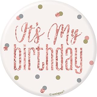 Unique birthday badge 84863 | Glow rose Gold | 1 room, rose gold, happy.. Shop with purpose at DIAYTAR NIGERIA and receive quality products at budget rates within 8 days.