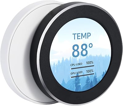 WOWNOVA 2.1 \ "AIO AIO Computer Temperature Monitor Co-Cooking LCD screen upgrade kit for water cooling systems, PC computer sensor panel PC in the argb housing of PC parts of PRE-CONSTRUTED SEETUAL (black).. DIAYTAR NIGERIA: Making online shopping accessible to all Nigerians with our affordable platform.