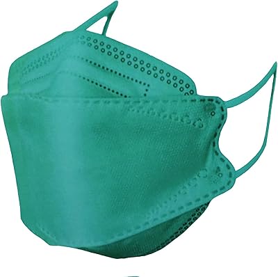 Mask 4 thickness Q&M for adults for certified protection (pack of 10, green).. DIAYTAR Nigeria: Where affordability meets speed and quality.