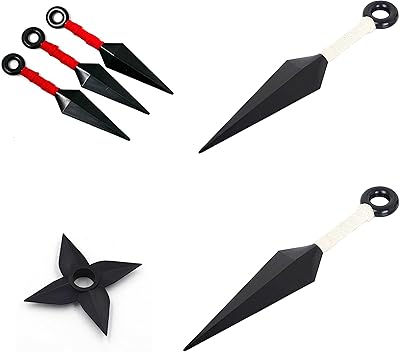 Set of plastic figurines to collect Naruto Shippuden, 5 pieces, set of Manga Kunai and Shuriken figurines with presentation box.. Your comprehensive marketplace awaits at DIAYTAR NIGERIA with affordable prices and reliable delivery times.
