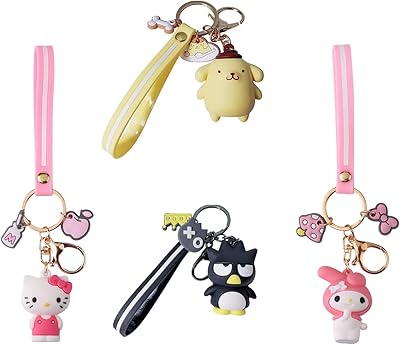 Amzboyen cute 4-piece keychain kawaii accessories for bags to.. DIAYTAR NIGERIA makes online shopping accessible to all with budget-friendly prices and reliable delivery.