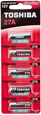 Piles Alcalines Toshiba (27AH/12V, pack of 5).. DIAYTAR NIGERIA: Your affordable gateway to thousands of products shipped nationwide within the week.