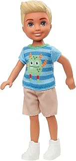 Barbie Club Chelsea Boy doll (Blonde 15 cm) bearing a Monster T-shirt and shorts, aged 3 to 7 years old.. Browse endless categories on DIAYTAR Nigeria — your items delivered in just days.