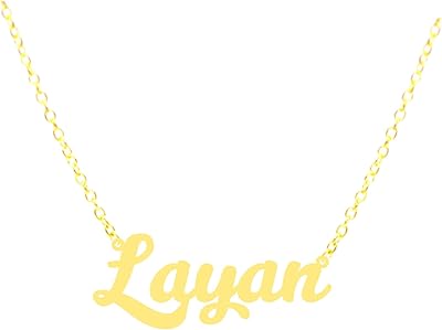 21 -carat gold plated necklace with the name Layan, gold plated, without precious stones.. Experience the convenience of one-stop shopping with DIAYTAR NIGERIA's diverse and affordable marketplace.