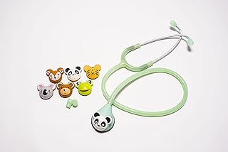 Abn stethoscope for babies and children with faces of cartoons (for children, frosty green).. Shop with purpose at DIAYTAR NIGERIA and receive products at unbeatable prices within the week.