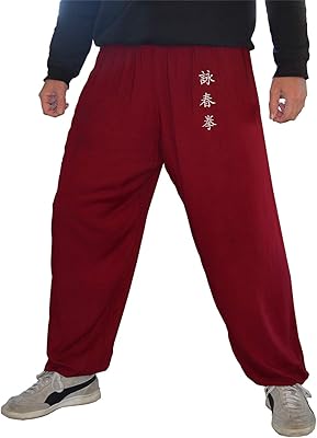 Wing Chun Style Kung Fu Tai Chi Pants for Men and Women, loose and comfortable pants in viscose.. DIAYTAR NIGERIA delivers on our promise of variety, affordability, and prompt nationwide service.